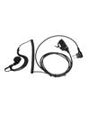 BX-1503 microauricular cable rizado para Motorola DP-1400, Motorola R-2, Dynascan V600, etc.