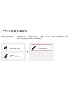 ICOM MB-133 Clip de cinturón tipo cocodrilo para IC-M25 2