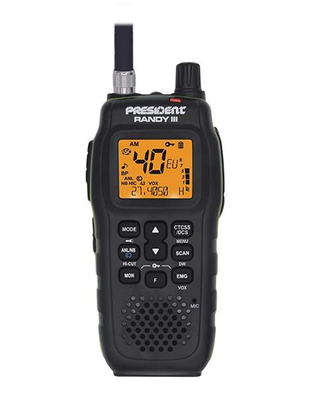 PRESIDENT RANDY III walkie de banda ciudadana AM/FM