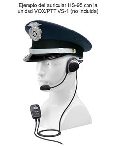 ICOM HS-95 Microauricular con soporte de nuca de 2.5 mm 2