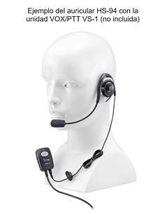 ICOM HS-94 Auricular tipo gancho de oreja de 2.5 mm 2