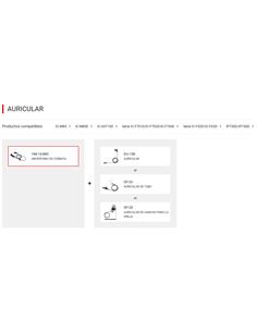 ICOM HM-163MC Micrófono con clip y conector de auriculares 2.5 mm 2