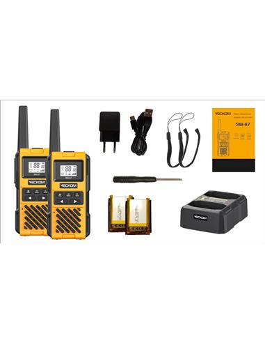 VECKOM SW-67 pareja de walkies PMR446 IP67