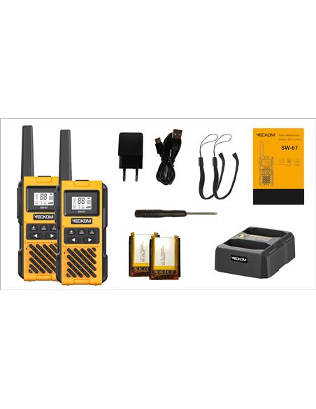 VECKOM SW-67 pareja de walkies PMR446 IP67