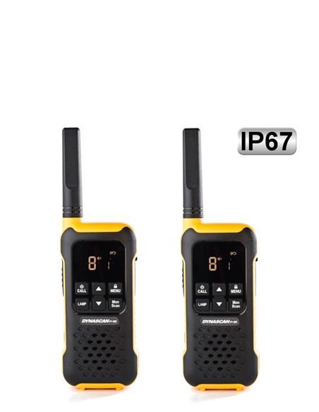 DYNASCAN F-15 pareja de walkies PMR446 flotantes