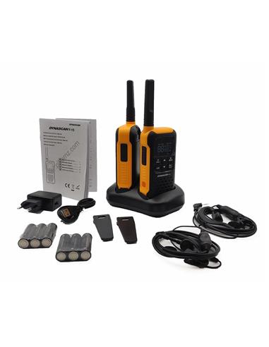 DYNASCAN F-15 pareja de walkies PMR446 flotantes