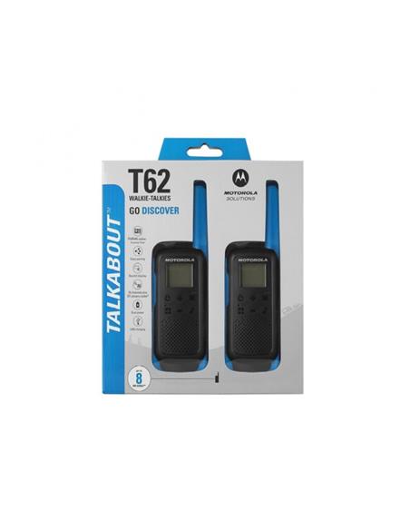 MOTOROLA TALKABOUT T62 AZUL pareja de walkies PMR446