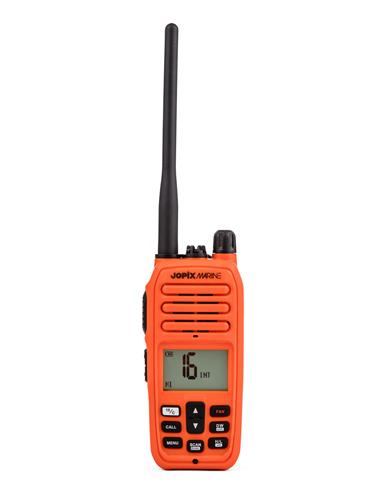 JOPIX MARINE JM616P NARANJA walkie banda marina VHF IP67 flotante