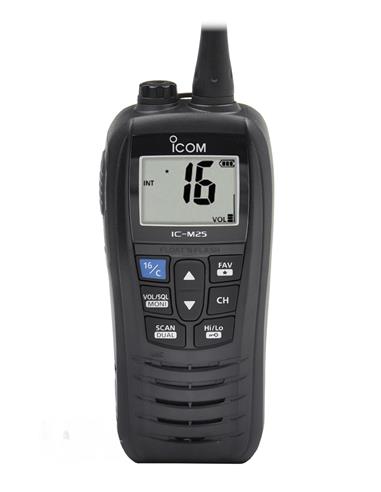 DESCATALOGADO !!!  -  ICOM IC-M25 EURO NEGRO walkie VHF marino