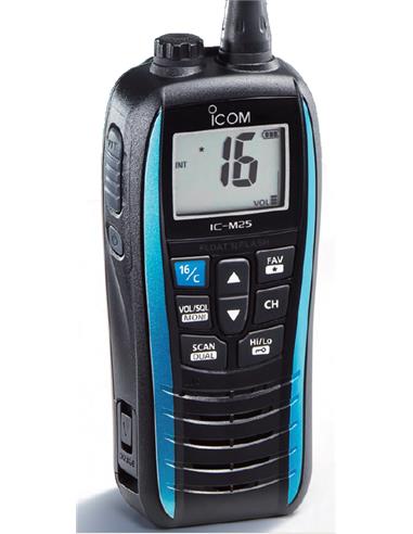 DESCATALOGADO!!!  -  ICOM IC-M25 EURO AZUL walkie VHF marino