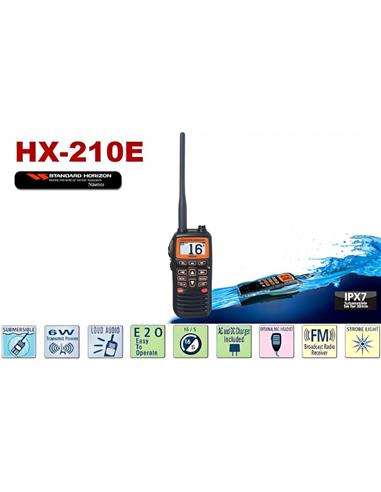 STANDARD HORIZON HX210E walkie de banda marina VHF
