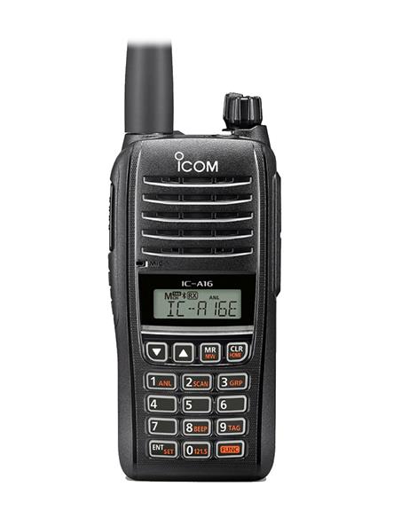 ICOM IC-A16E Walkie de banda aérea VHF