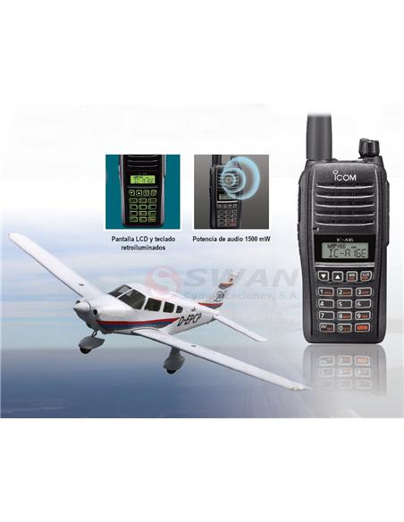 ICOM IC-A16E BLUETOOTH Walkie de banda aérea