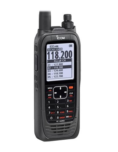ICOM IC-A25CE Walkie de banda aérea VHF