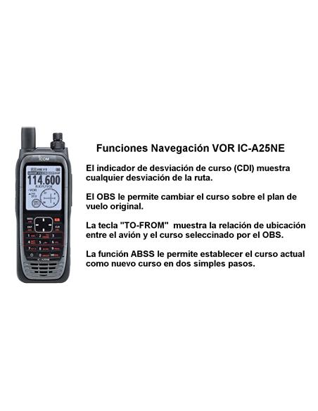 ICOM IC-A25NE Walkie de banda aérea VHF