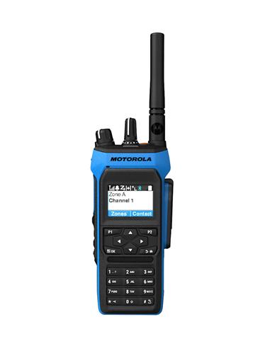 MOTOROLA R7 EXVTDOR Walkie ATEX IIC VHF DMR con pantalla y teclado