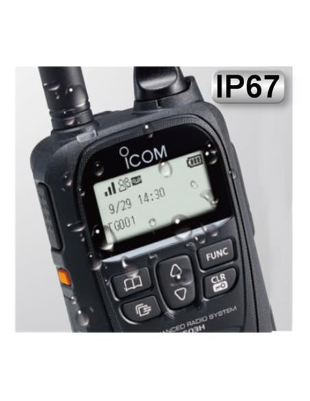 ICOM IP-503H Walkie LTE (4G) y 3G con GPS y Bluetooth
