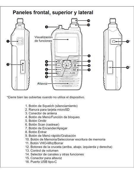 ICOM IC-R15 Receptor portátil AM/FM