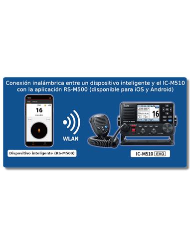 ICOM IC-M510E-EVO emisora marina VHF LSD clase A, sin AIS