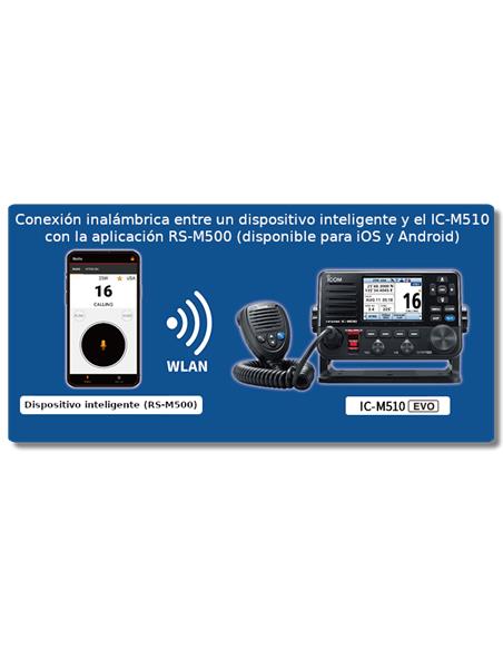 ICOM IC-M510E EVO AIS Emisora marina VHF fija LSD clase A, receptor AIS integrado