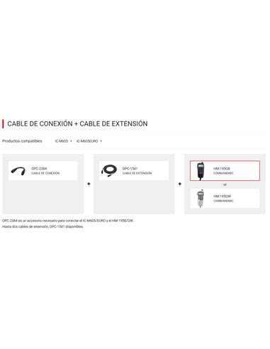 ICOM HM-195GB Micrófono 2ª estación Commandmic para emisoras marinas