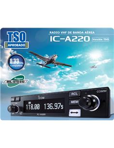 ICOM IC-A220 TSO Emisora TSO de banda aérea 2