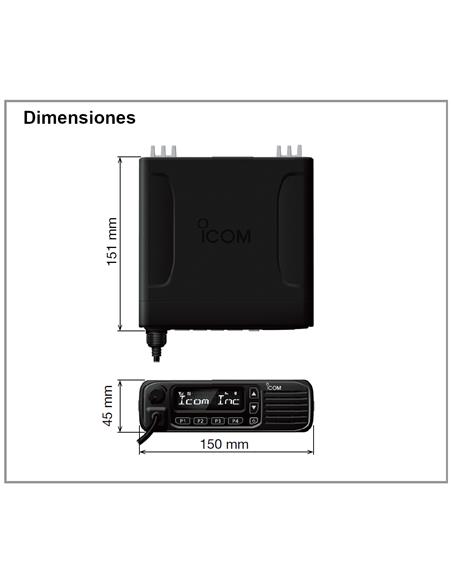 ICOM IC-F6130D NXDN  Emisora digital UHF de 25 W