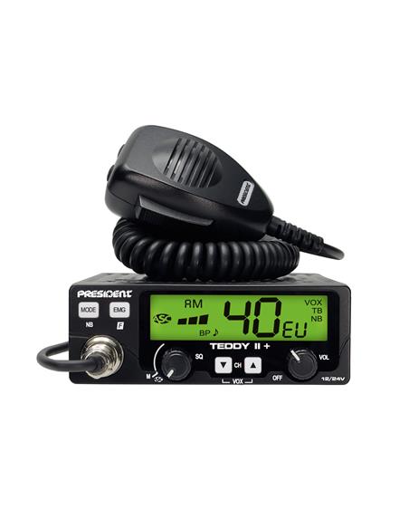 PRESIDENT TEDDY II+ ASC Emisora CB 12/24V AM/FM