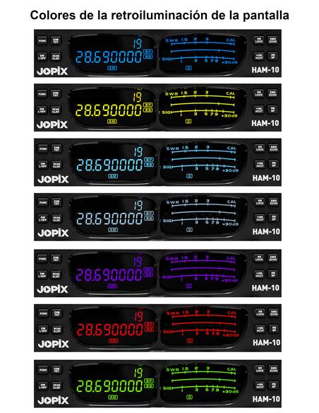 JOPIX HAM-10 Emisora de 10 m FM, AM, USB, LSB, CW y PA