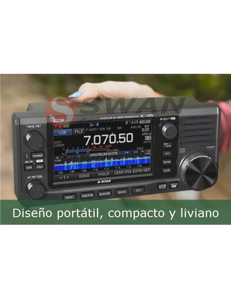 ICOM IC-705 Transceptor HF/50/144/430mhz multimodo