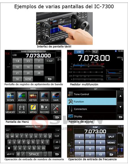 ICOM IC-7300 Transceptor HF/50/70 Mhz