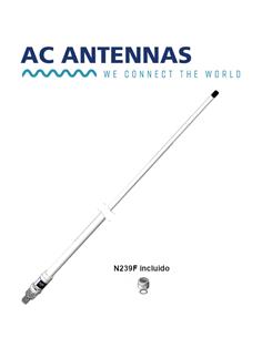 AC ANTENNAS CX3-5/8 156-162 Mhz 2.6 m 150 W 3 dBd