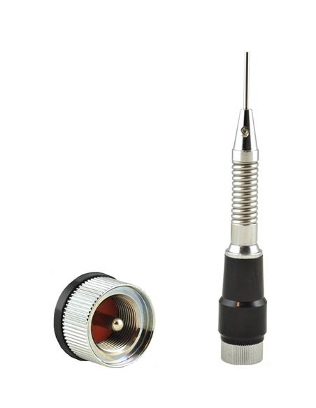 M-285-S-M antena móvil VHF 5/8 1.28m 200W rosca PL y muelle en base