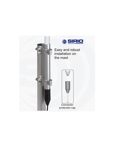 SIRIO SPO420-5 antena fibra 420-470 MHz 1.23m 75W N-FEME
