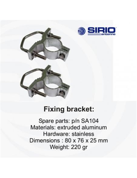 SIRIO SPO420-5 antena fibra 420-470 MHz 1.23m 75W N-FEME