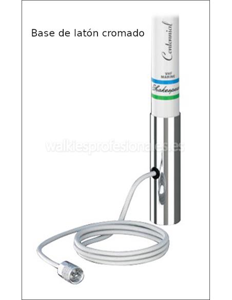 SHAKESPEARE 5101S antena VHF marina 2.4m base de acero