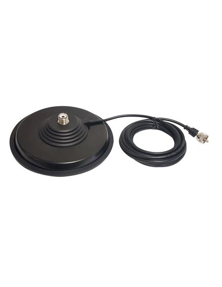 BM-160-PL base magnética PL 16cm + 4m rg58 con PL