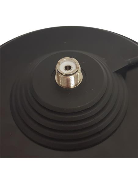 BM-160-PL base magnética PL 16cm + 4m rg58 con PL