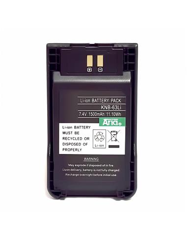KNB-63-LI batería compatible litio 7.4v 1500mAh para Kenwood TK-2000 TH-K20 TK-3501