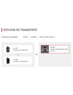 ICOM BP-290 Batería de Litio de 2010mAh IP67 para IC-M85E e IC-F52D/IC-F62D 2