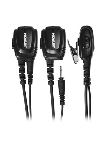 JDR1702 auricular con micrófono robusto/profes.tipo kenwood