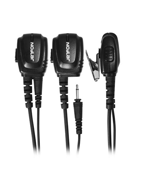 JDR1702 auricular con micrófono robusto/profes.tipo kenwood