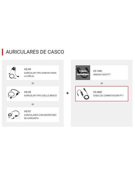 ICOM VS-4MC Pulsador PTT externo con conector de 14 pin