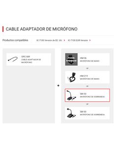 ICOM SM-30 Micrófono electret de sobremesa 2