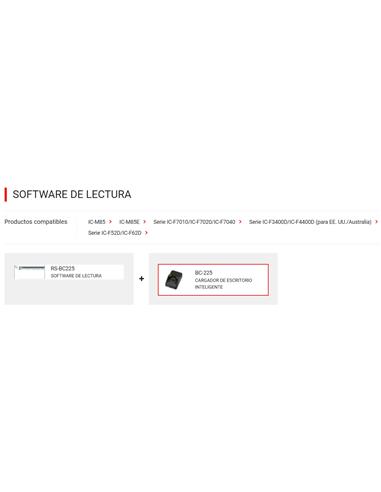 ICOM BC-225 Cargador mesa inteligente