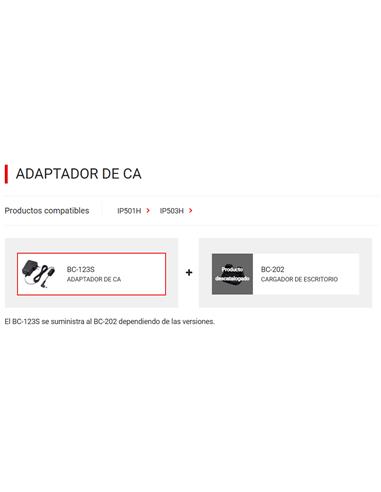 ICOM BC-123SE Adaptador de corriente CA