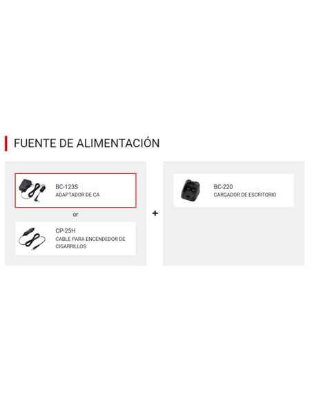 ICOM BC-123SE Adaptador de corriente CA