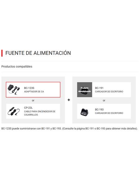 ICOM BC-123SE Adaptador de corriente CA