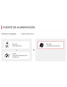 ICOM BC-152N Cargador de sobremesa para IC-M87 2