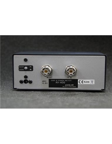AVAIR AV400N Medidor de potencia y ROE 140-525 MHz., 5-20-200-400w